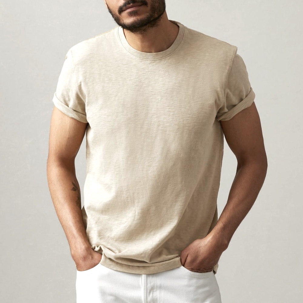 AMERICAN GIANT | 100% Cotton Premium Slub Crew Tee